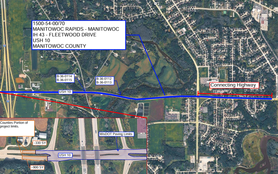 Wisconsin DOT Contract Includes Future Road Revamp On Fleetwood Drive In Manitowoc