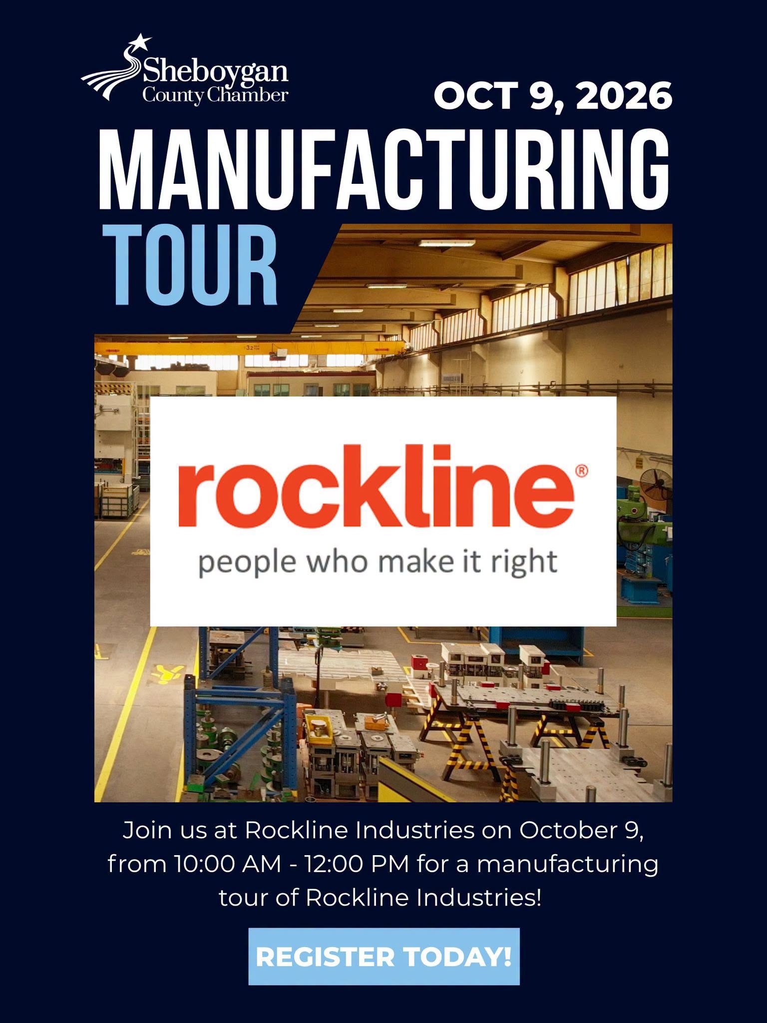 Sheboygan County Chamber Hosting Rockline Industries Tour in Celebration of Manufacturing Month