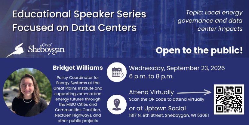 Sheboygan's Data Center Educational Speaker Series Continues This Week