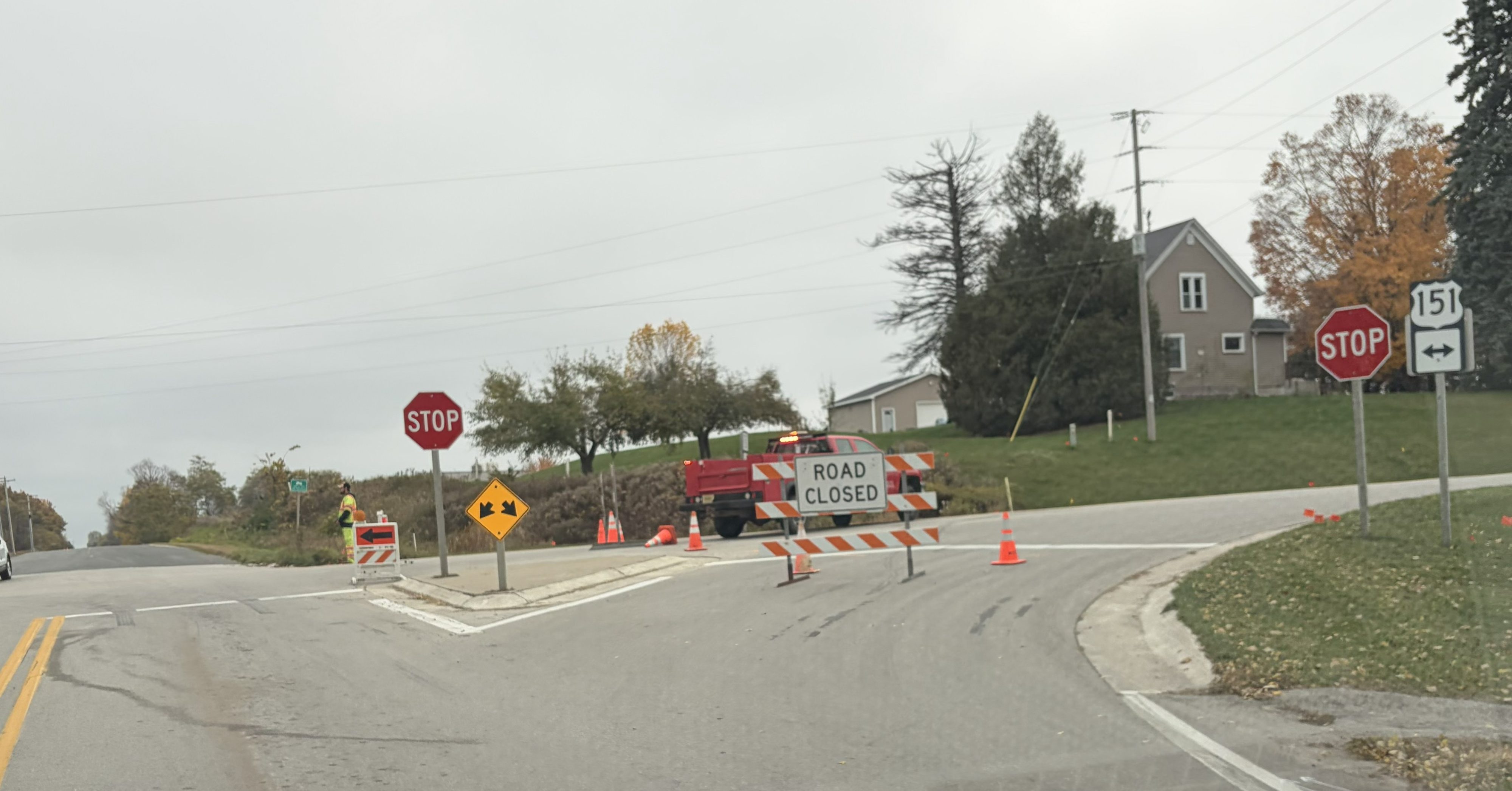 Highway 151 Closed Near Valders Due to Crash