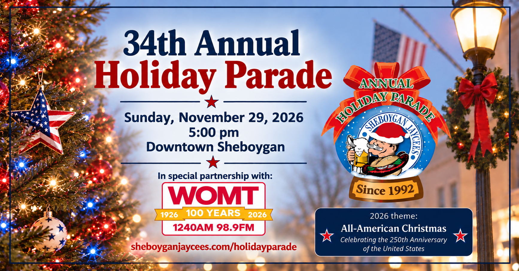 Sheboygan Jaycees Accepting Holiday Parade Entry Forms