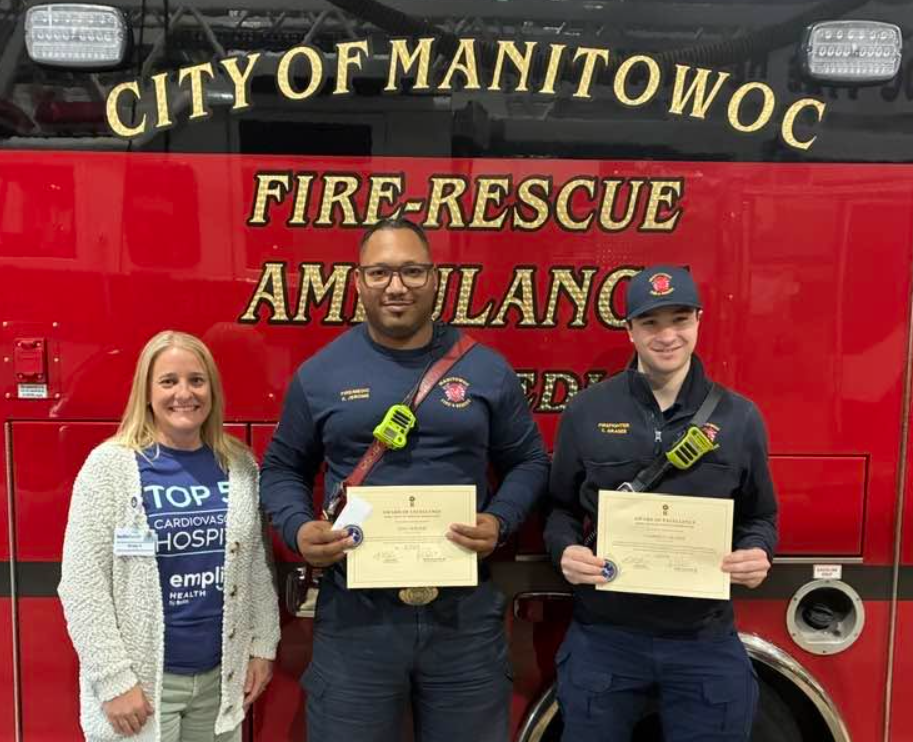 Manitowoc EMTs Honored by Bellin Hospital