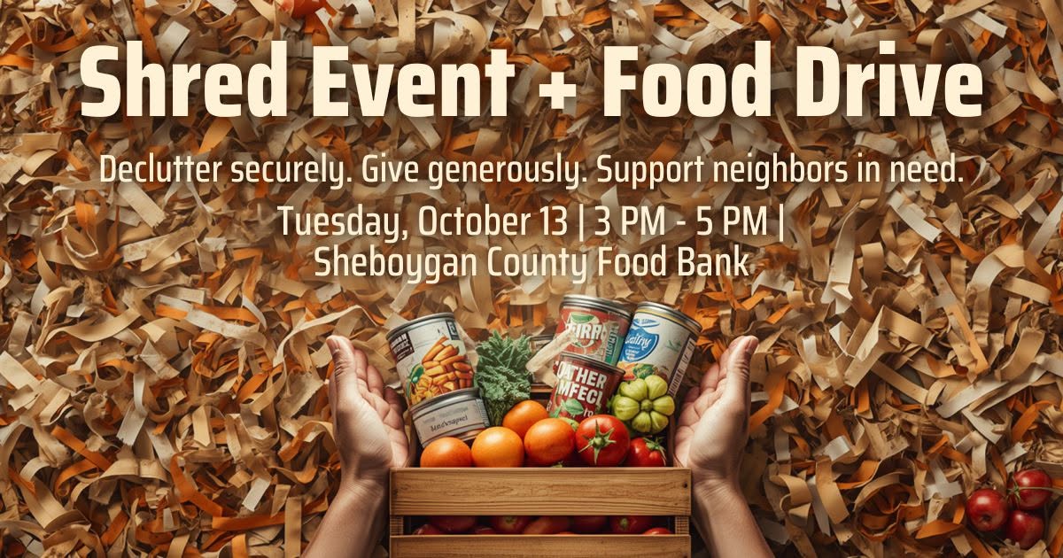 Third Coast Wealth Advisors Hosting Shred Event, Food Drive to Benefit Sheboygan Co. Food Bank
