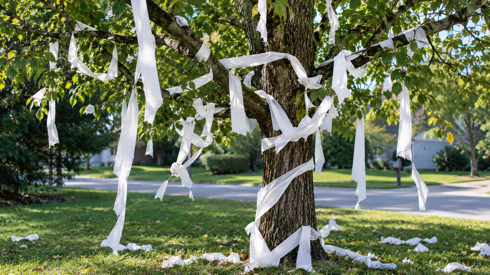 Toilet Papering Tradition Gets Out of Hand in Mishicot