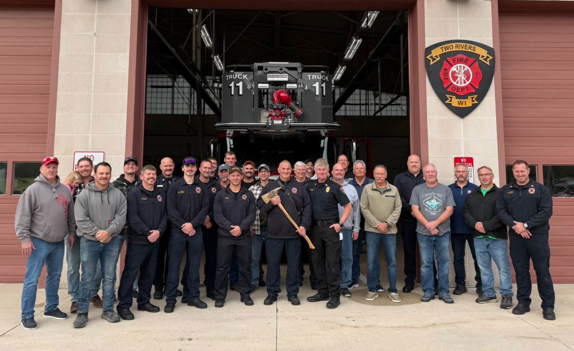 Two Rivers Fire Department Recognizes First Intern After His Recent Retirement