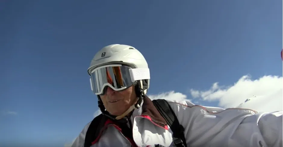 My Friend Sets World Record For Oldest Heli-Skier! (VID)