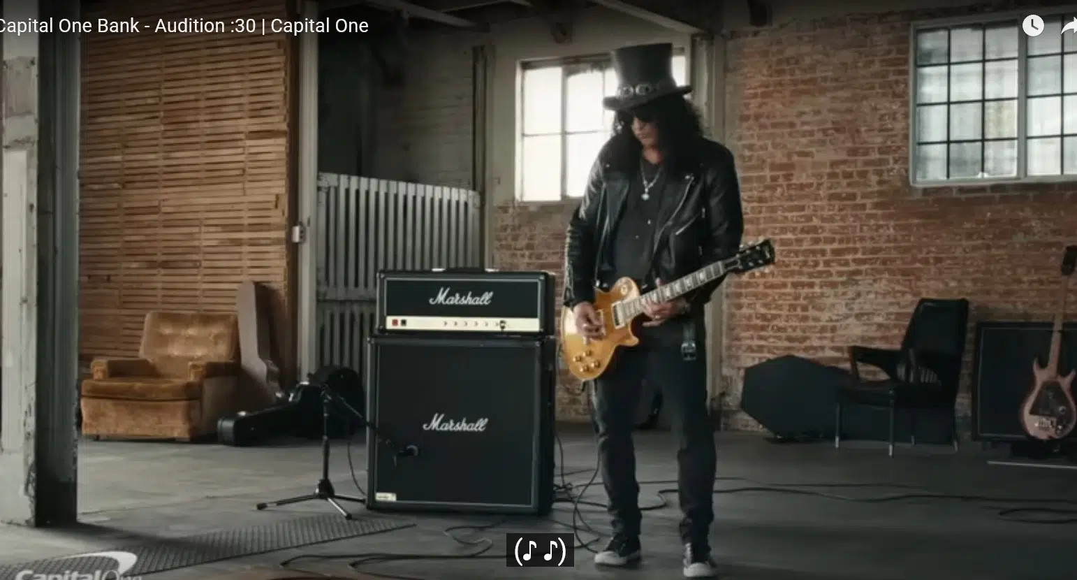 Slash At His "Slashiest" in new Capital One Ad