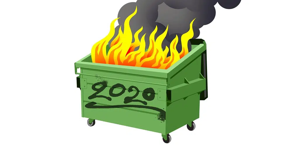 Your 2020 Dumpster Fire Replaces The Yule Log!