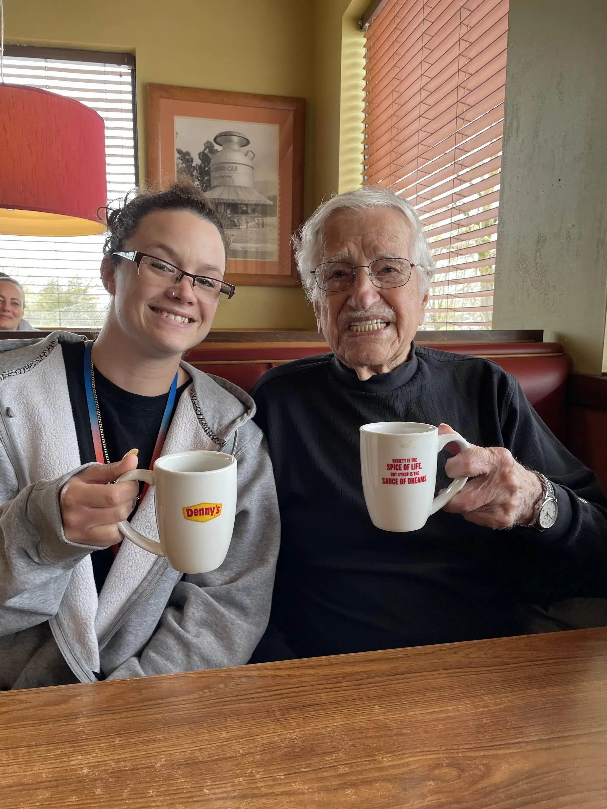 Loyal listener Brandy Muir called the MIX Morning Crew, she had a story about 103-year-old Mr. Joe Reid