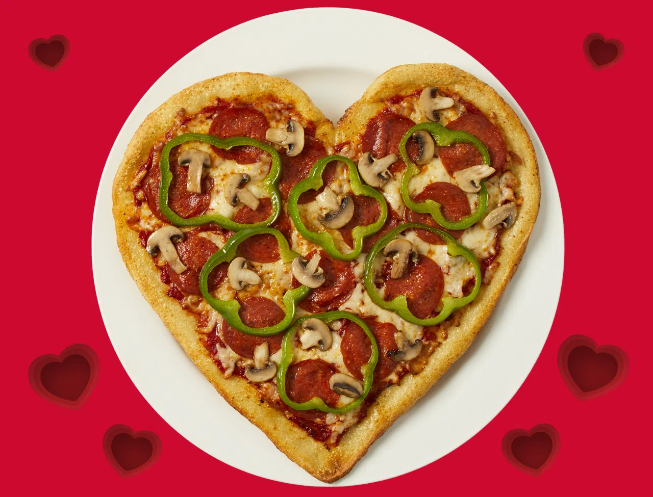 It is Heart Shaped Pizza Time!!