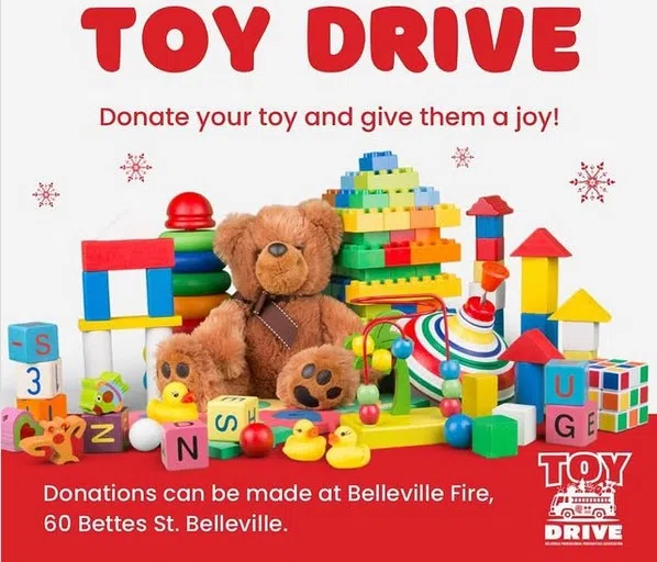 The Belleville Firefighters Toy Drive is back! This is how, when & where you can donate