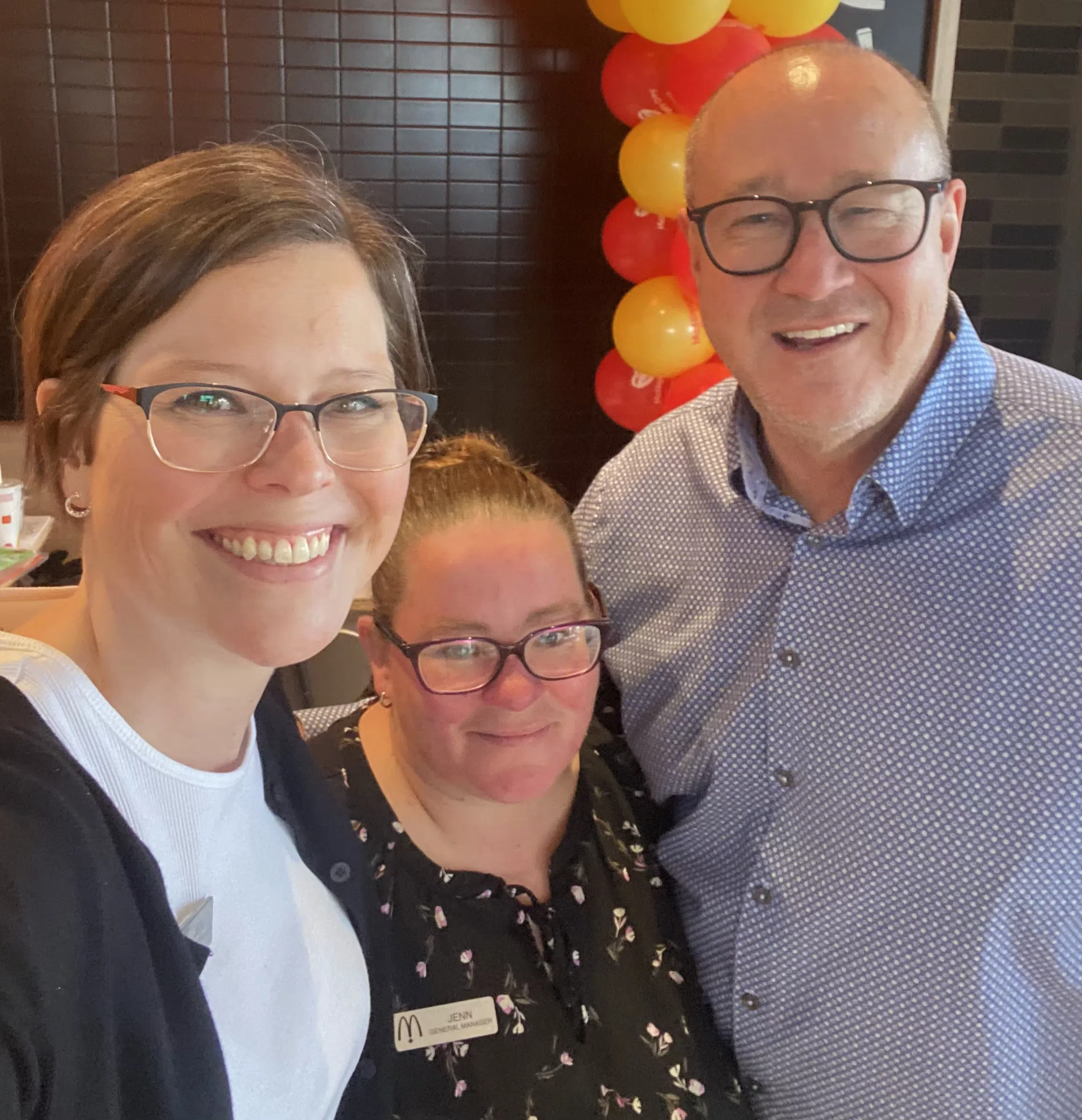 Sean Kelly spent some time working the drive thru for McHappy Day - and it was a SUCCESS