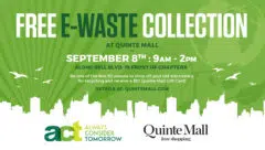 E-Waste collection at Quinte Mall