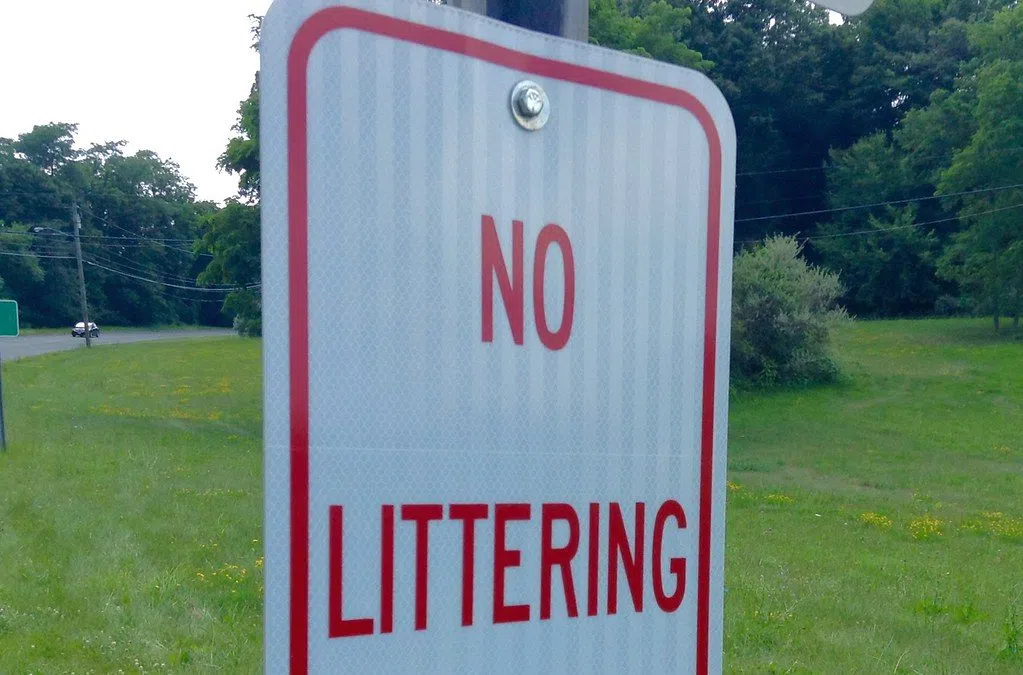 Anti-littering sign design competition for PEC students | Green Quinte