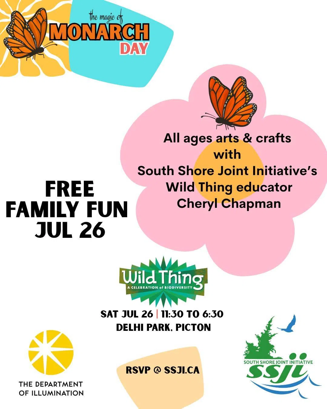 Celebrate the Monarch butterfly July 26