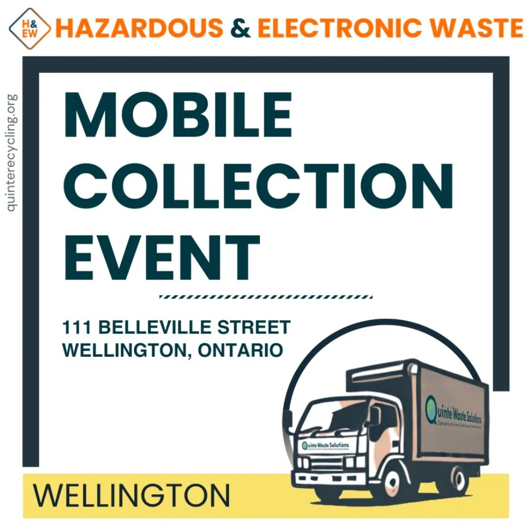 Hazardous and electronic waste mobile event in Wellington September 13