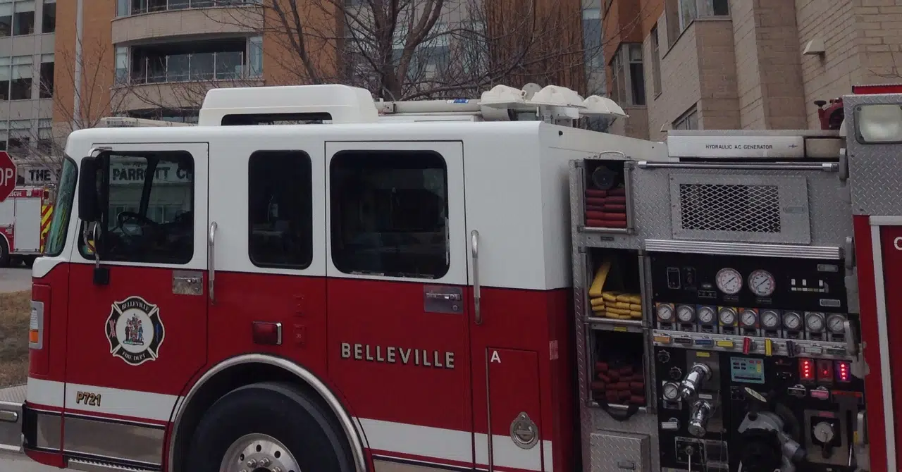 Belleville car fire