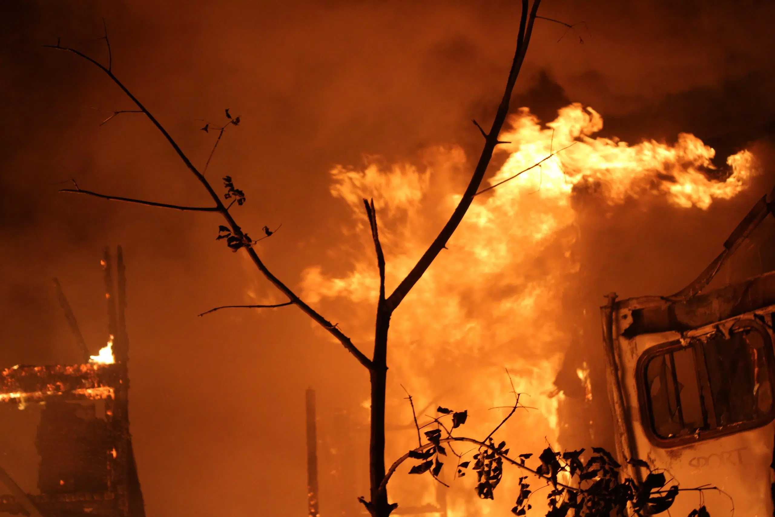 Barn fire in Municipality of Tweed