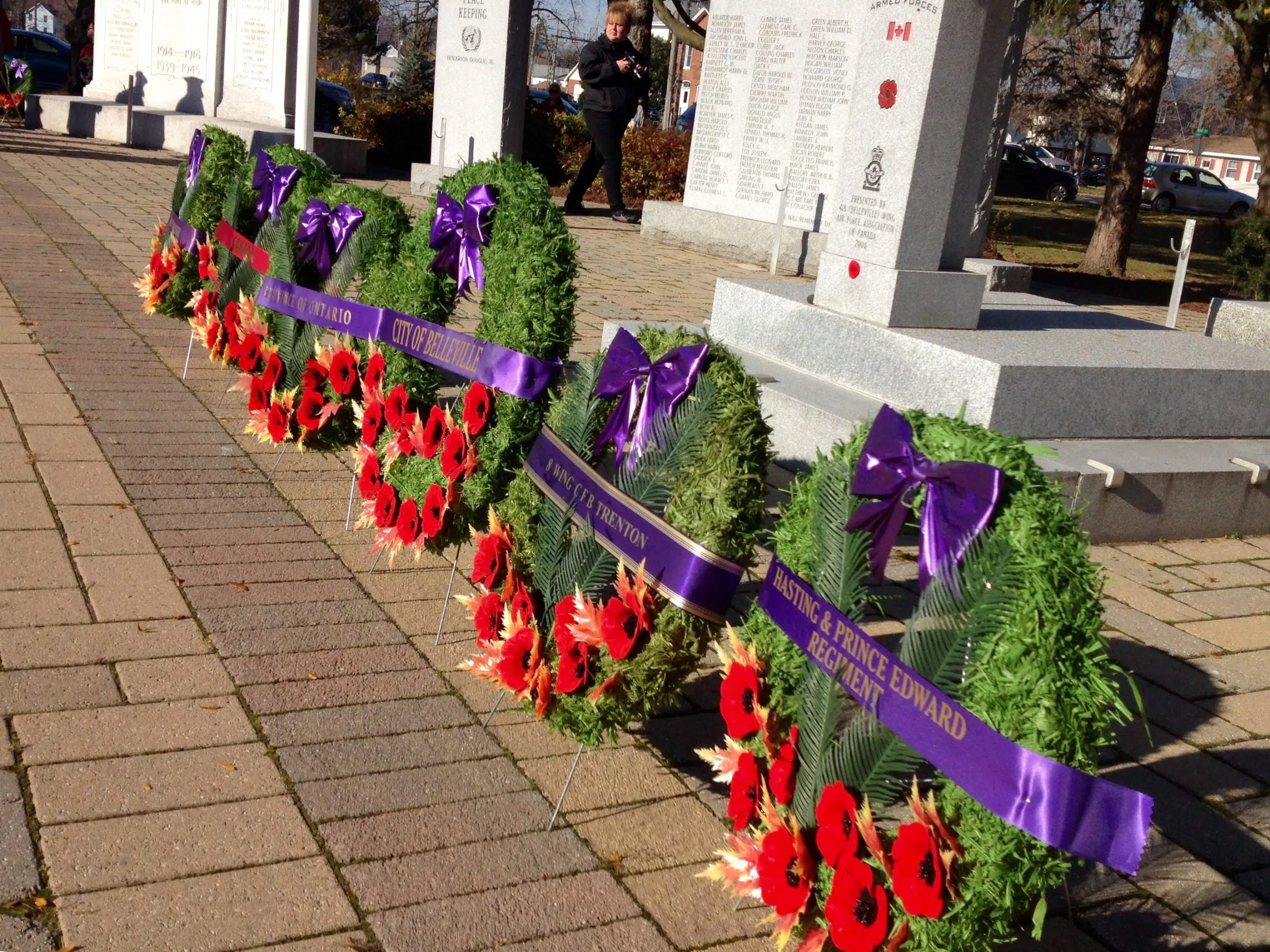 Marking Remembrance Day in Belleville
