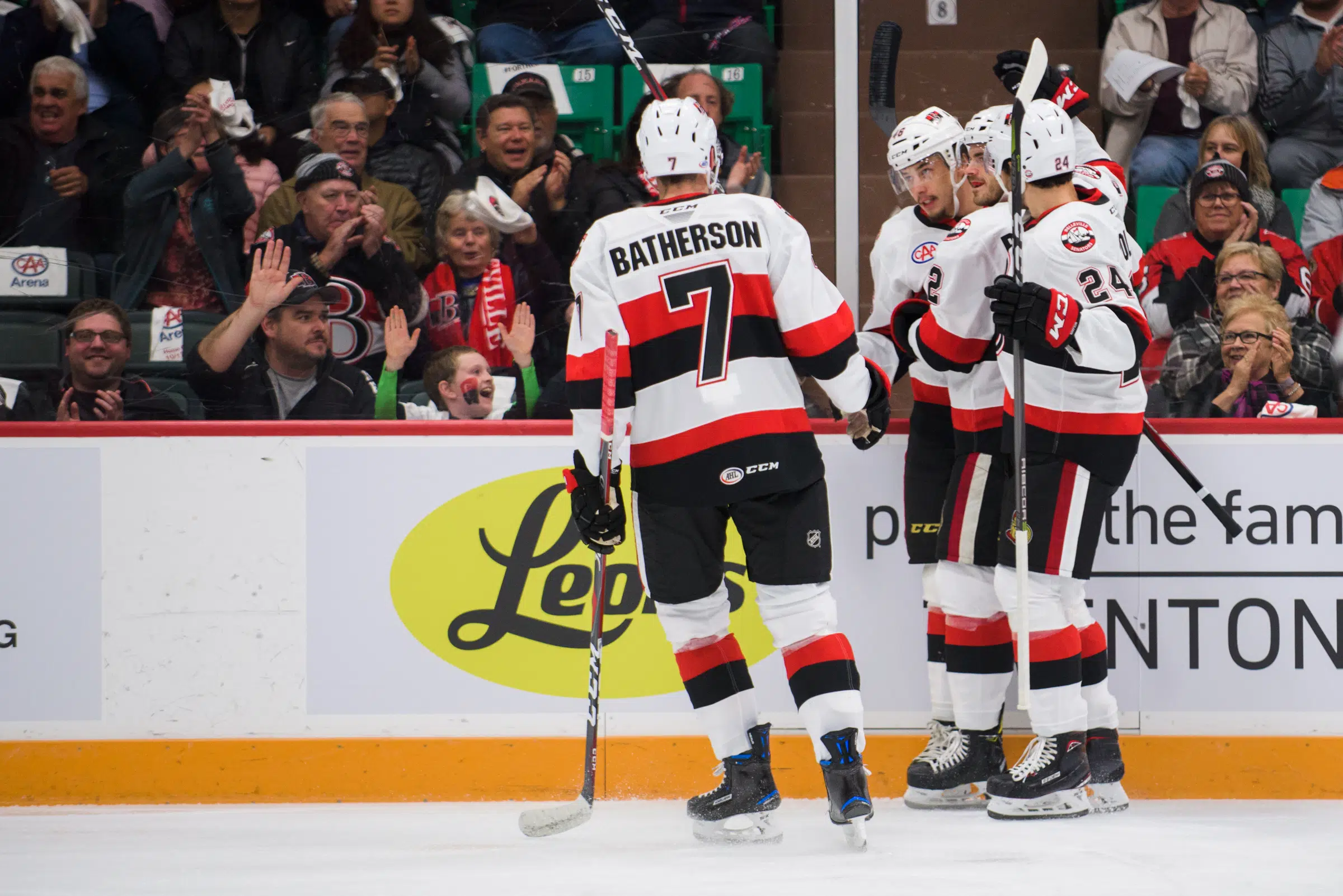 Senators score five in home opener win against Devils