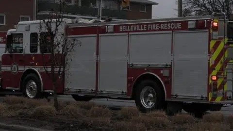 Vehicle fire in Belleville