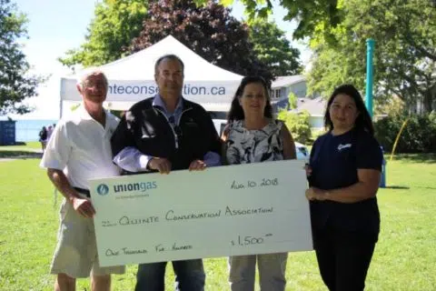 Union Gas makes donation to Quinte Conservation