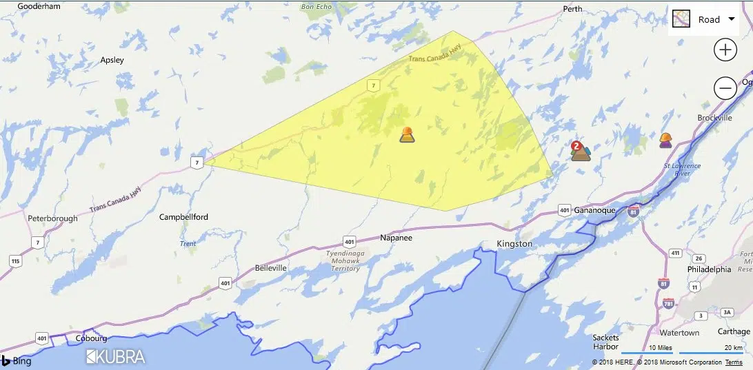 Hydro outage in Tweed, Central Hastings