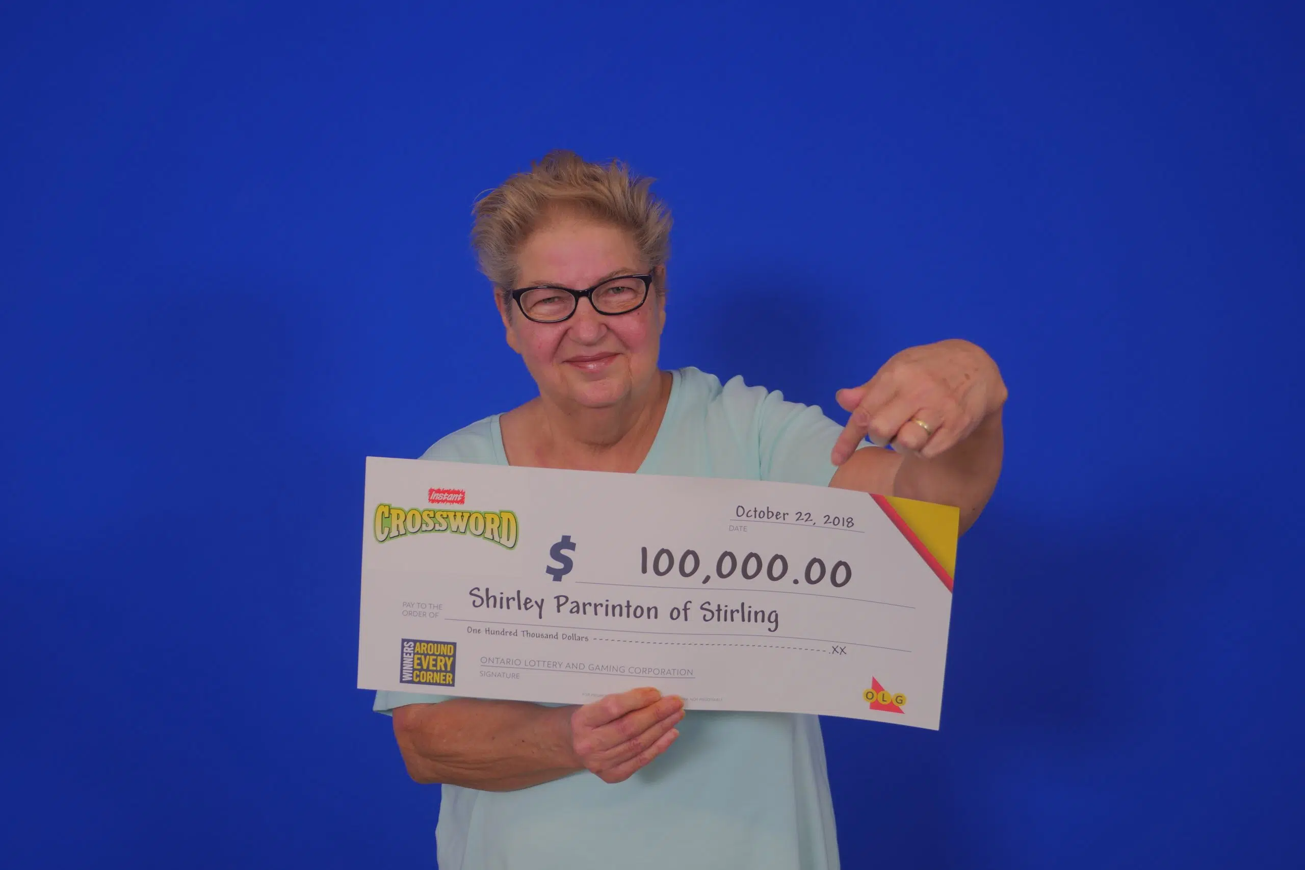Stirling woman scratches $100,000 lotto win