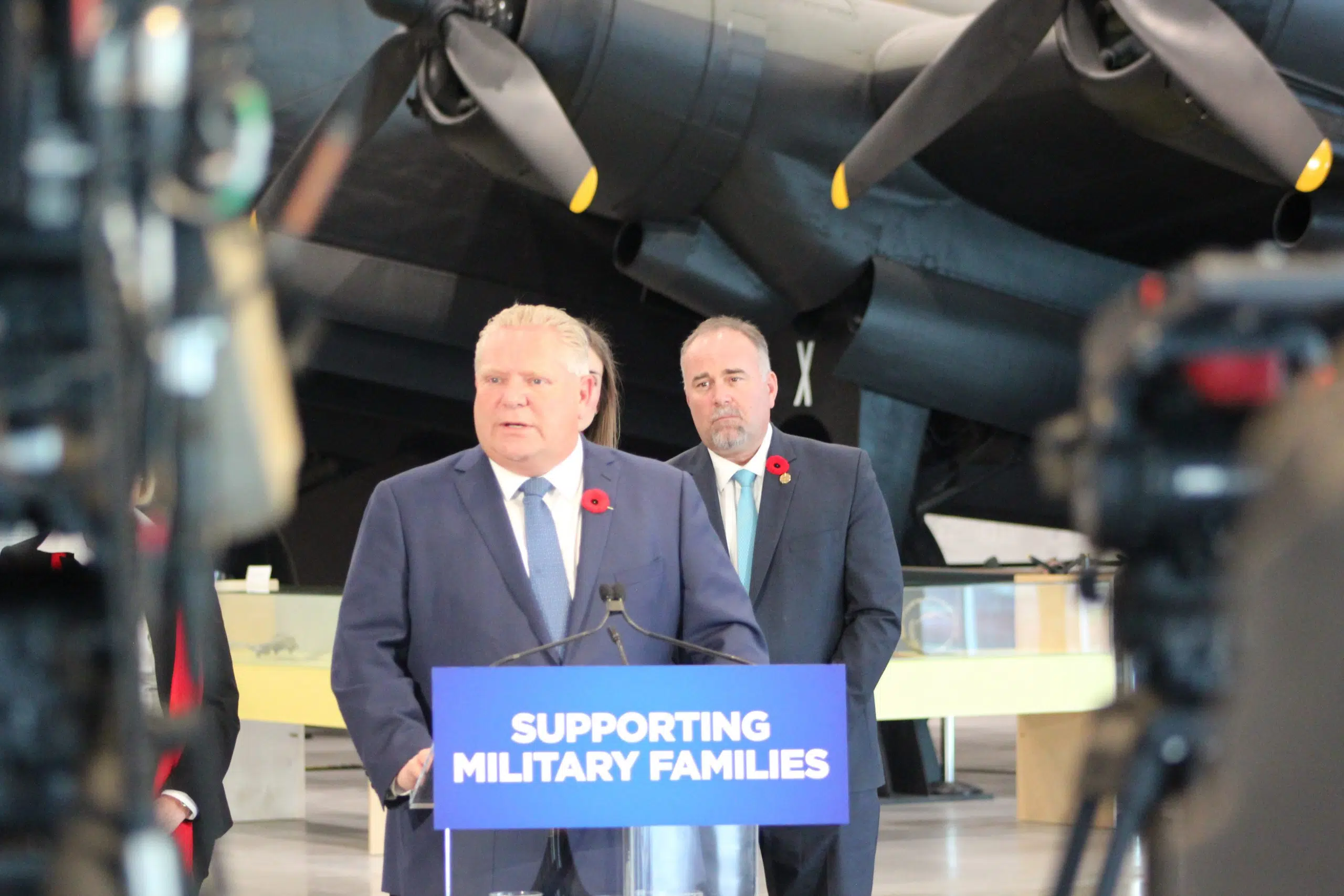 Ford makes military family hotline announcement at CFB Trenton