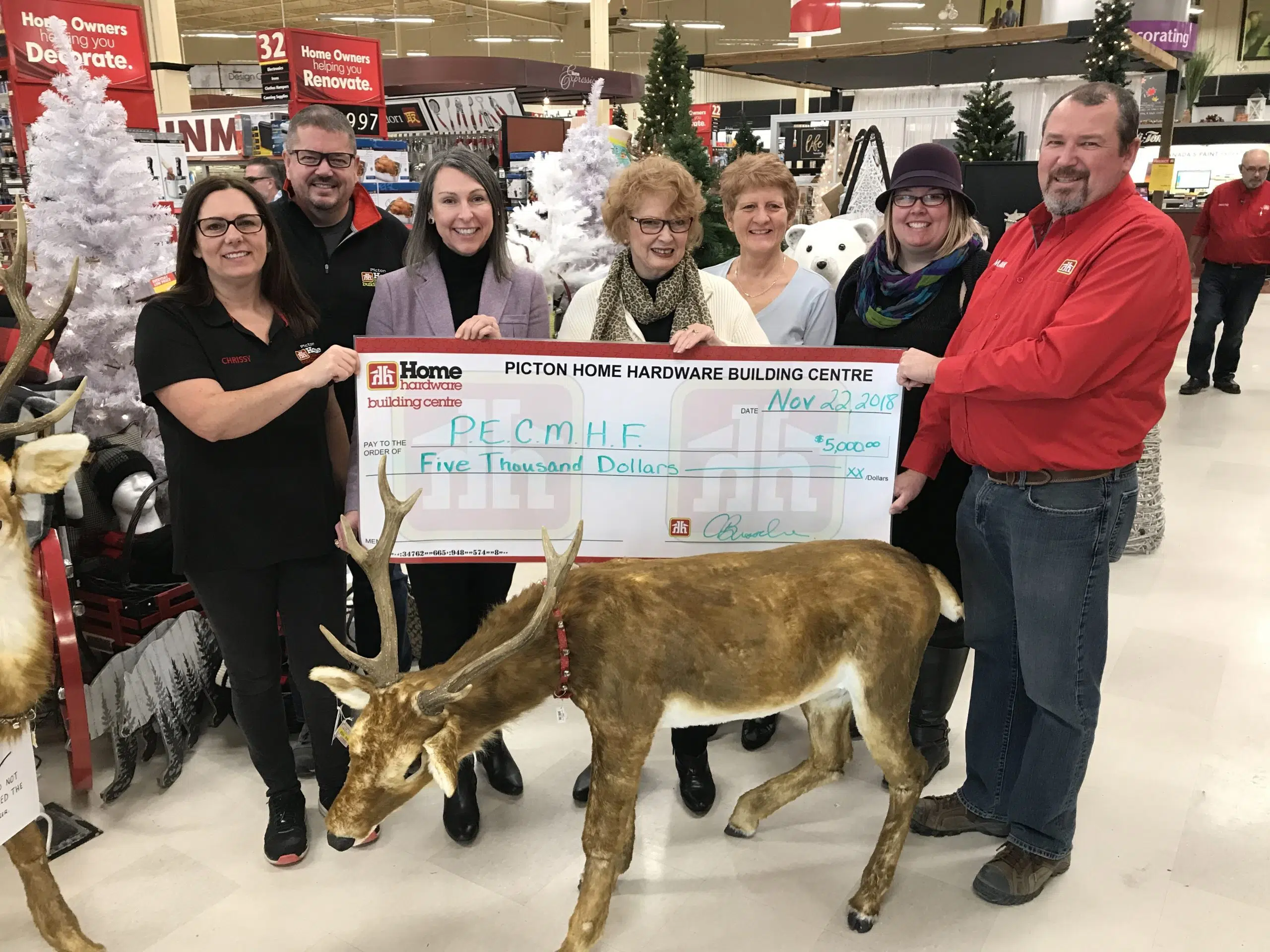 Picton Home Hardware donates $5,000 to Back The Build Campaign