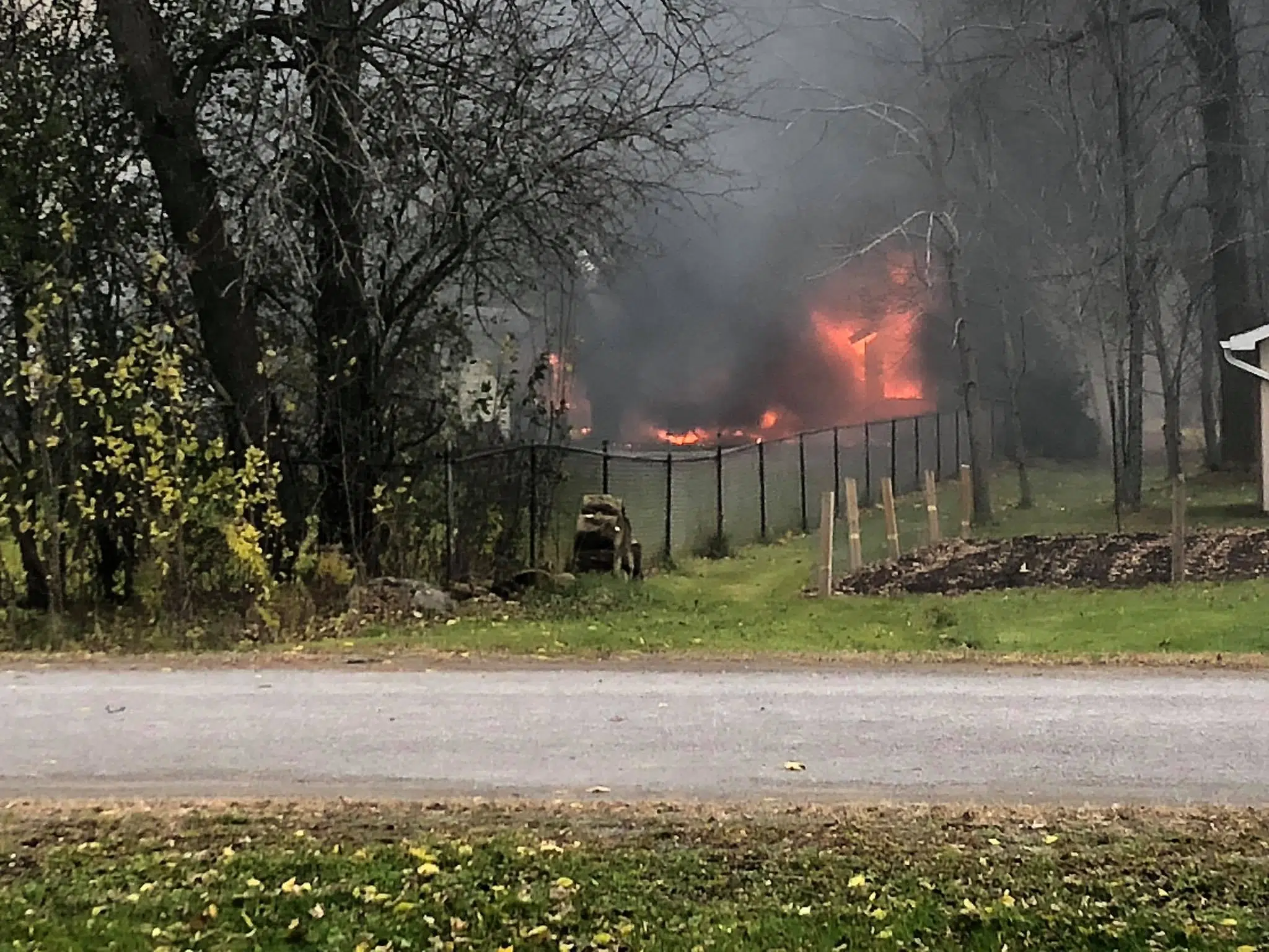 UPDATE: Three taken to hospital after house fire on Shannonville Road