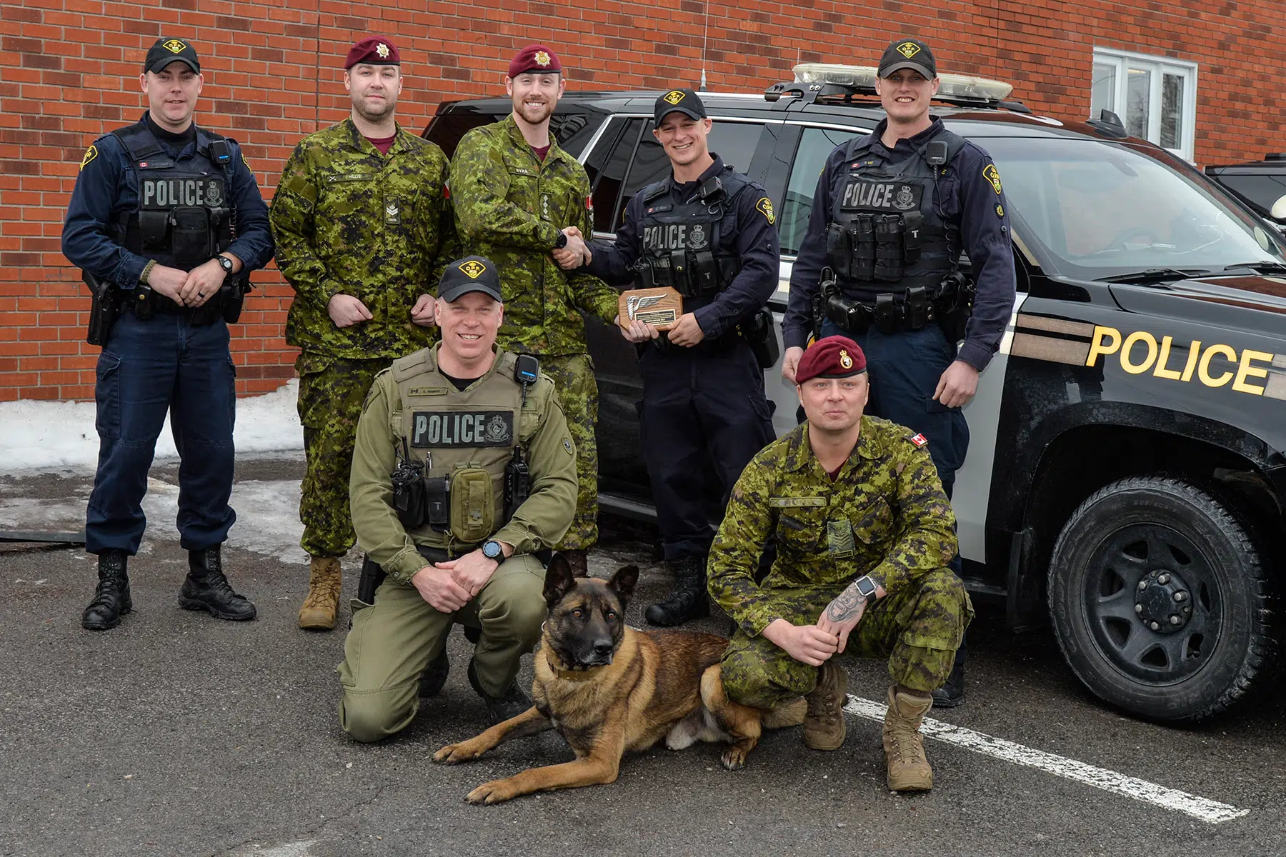 OPP officers and K9 recognized by military