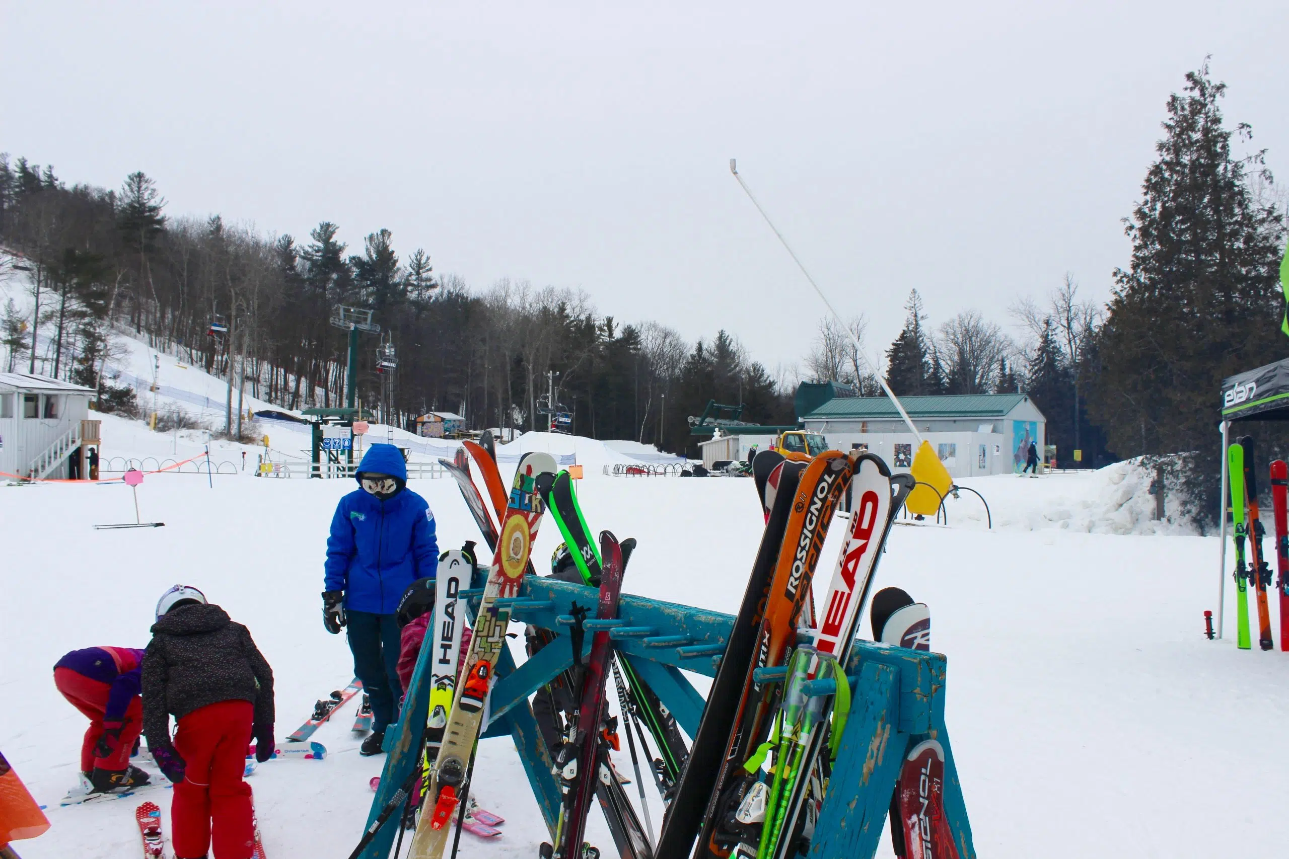 Skiers at Batawa Ski Hill help TMH