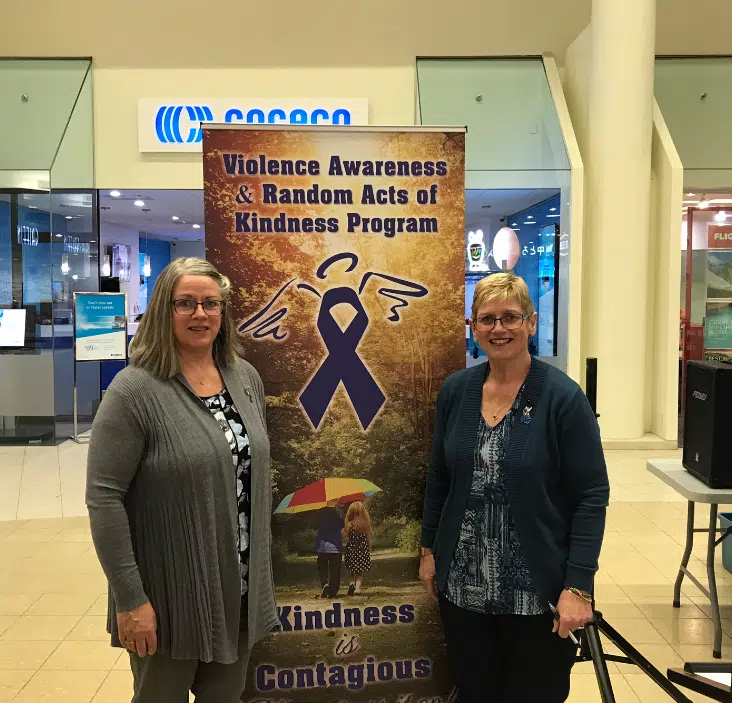 Violence awareness random acts of kindness week begins at the Quinte Mall