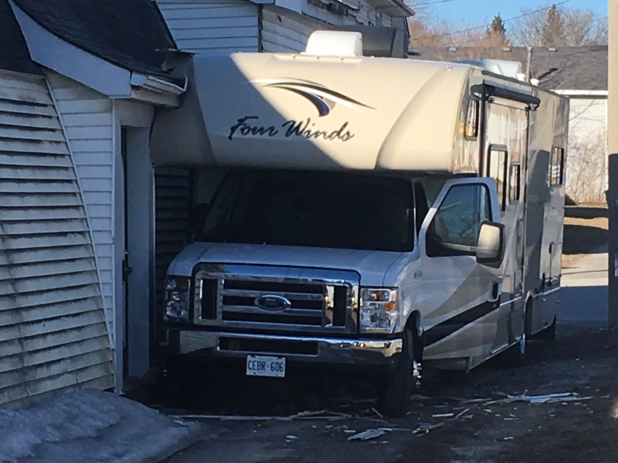 Vehicle into apartment house