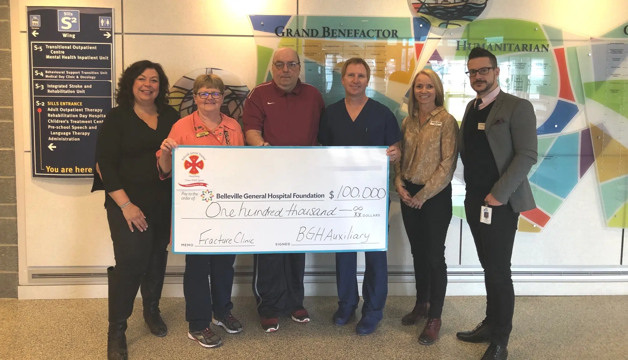 BGH Auxiliary makes $100,000 commitment to fracture clinic expansion