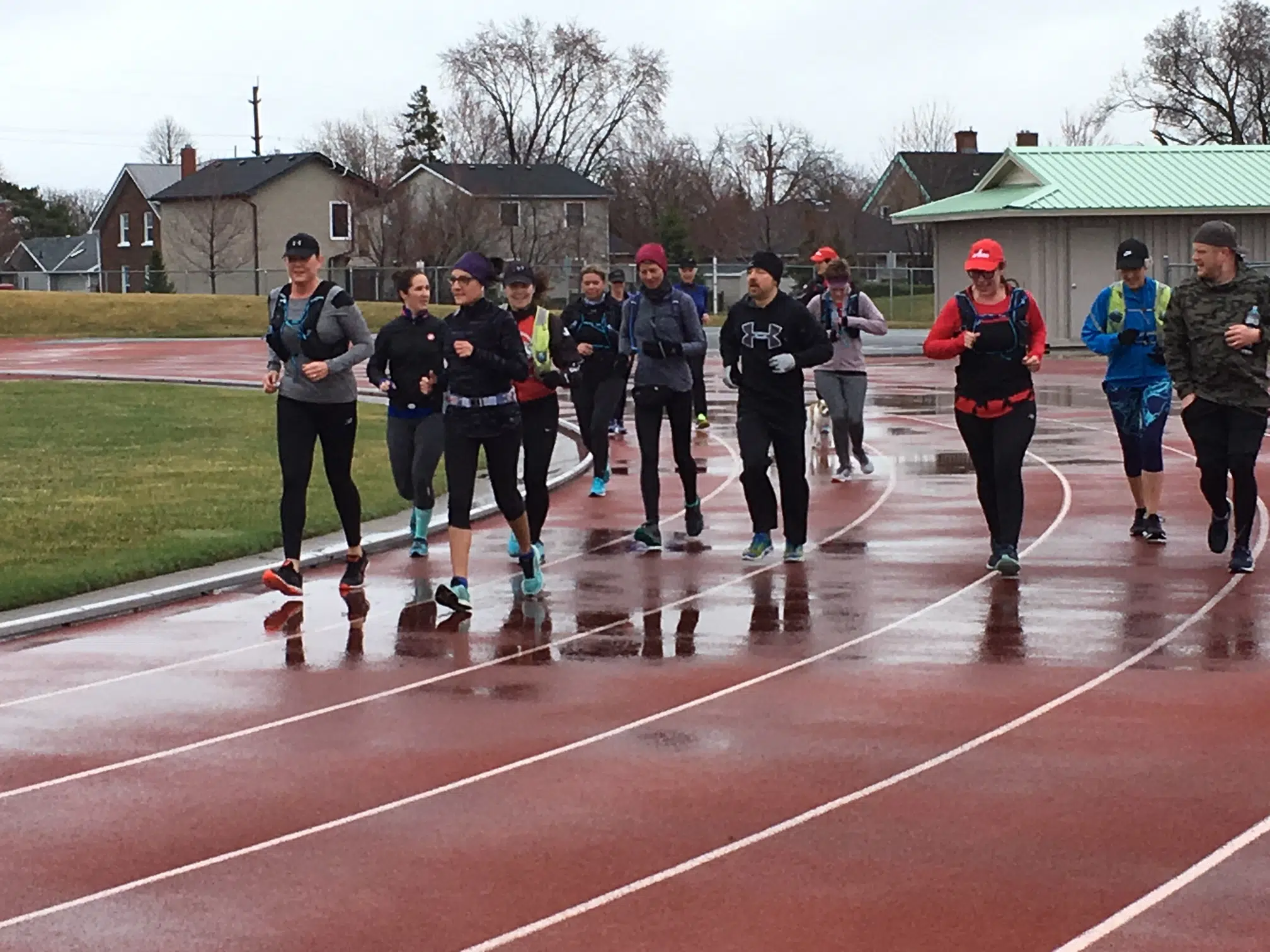 Running in the rain