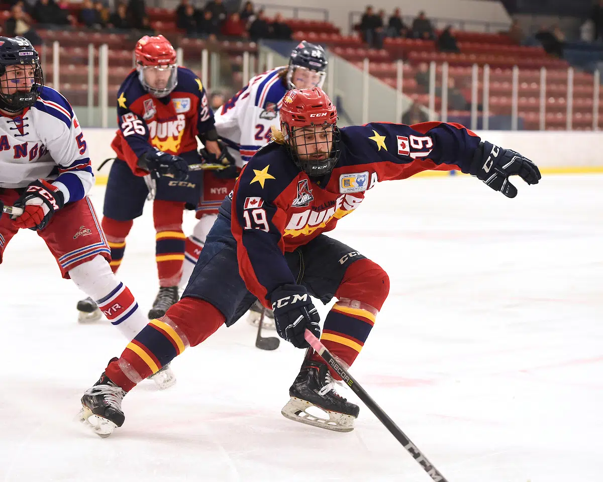 Dukes rally to take back home ice advantage