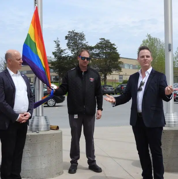 Belleville raises the Pride flag