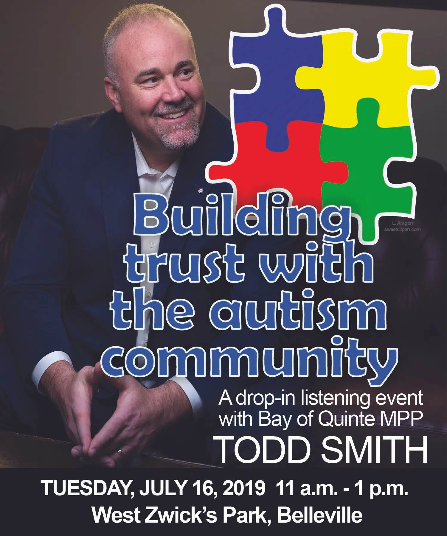 Smith holding informal discussion regarding autism programming