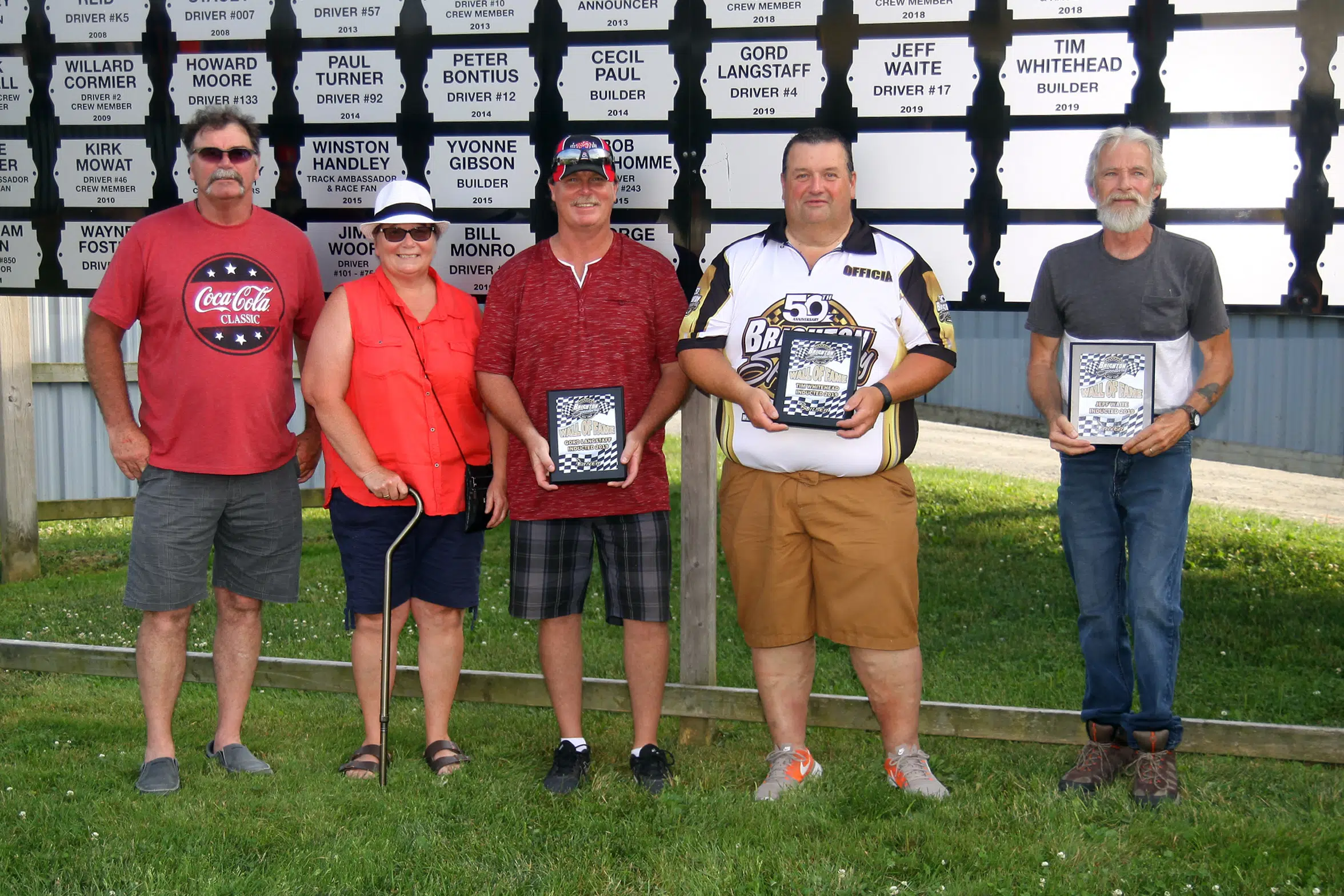 Three men honoured at the Brighton Speedway Saturday night