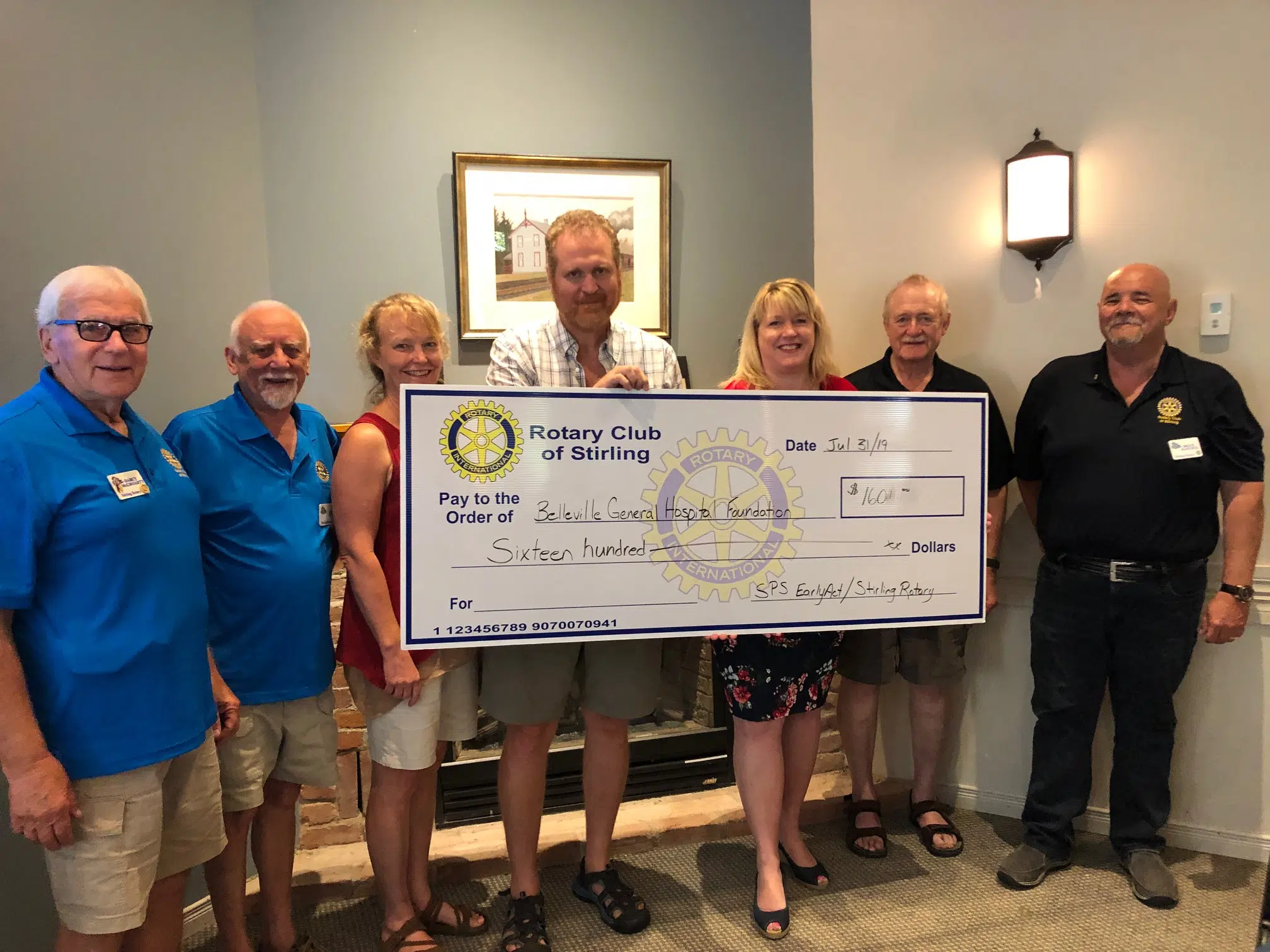 Stirling Public School and Stirling Rotary donate to BGHF