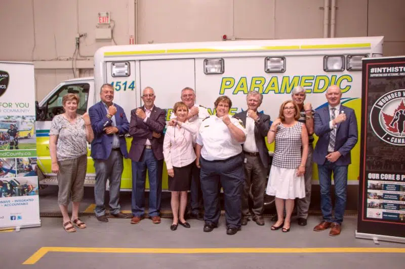 Northumberland paramedics announce new partnership with Wounded Warriors Canada