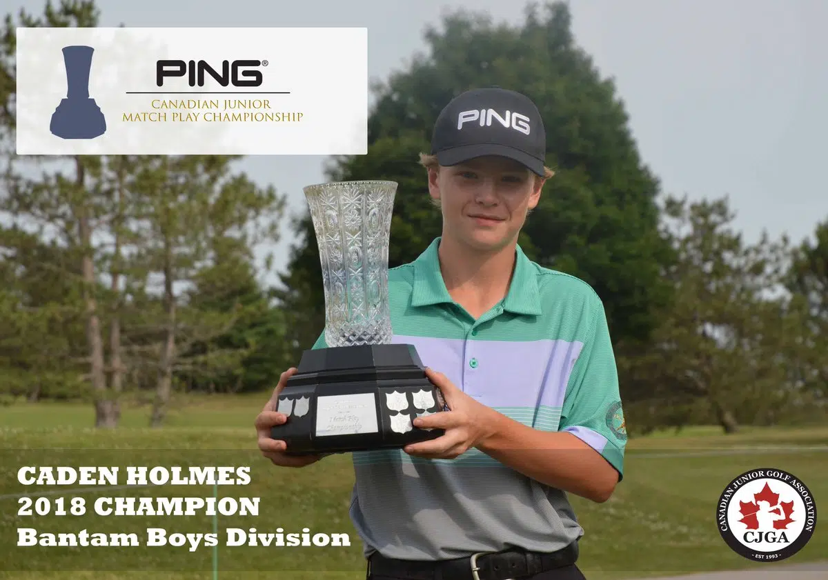 Caden Holmes makes the cut in Welland