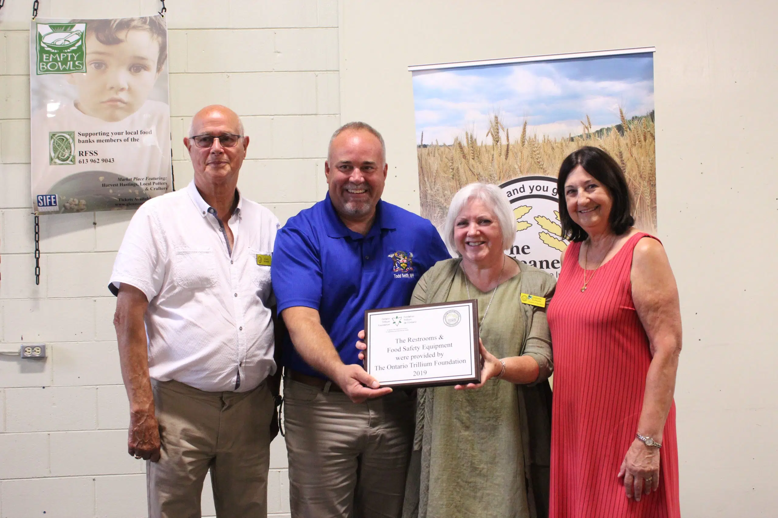 Gleaners Food Bank receives Ontario Trillium Foundation grant