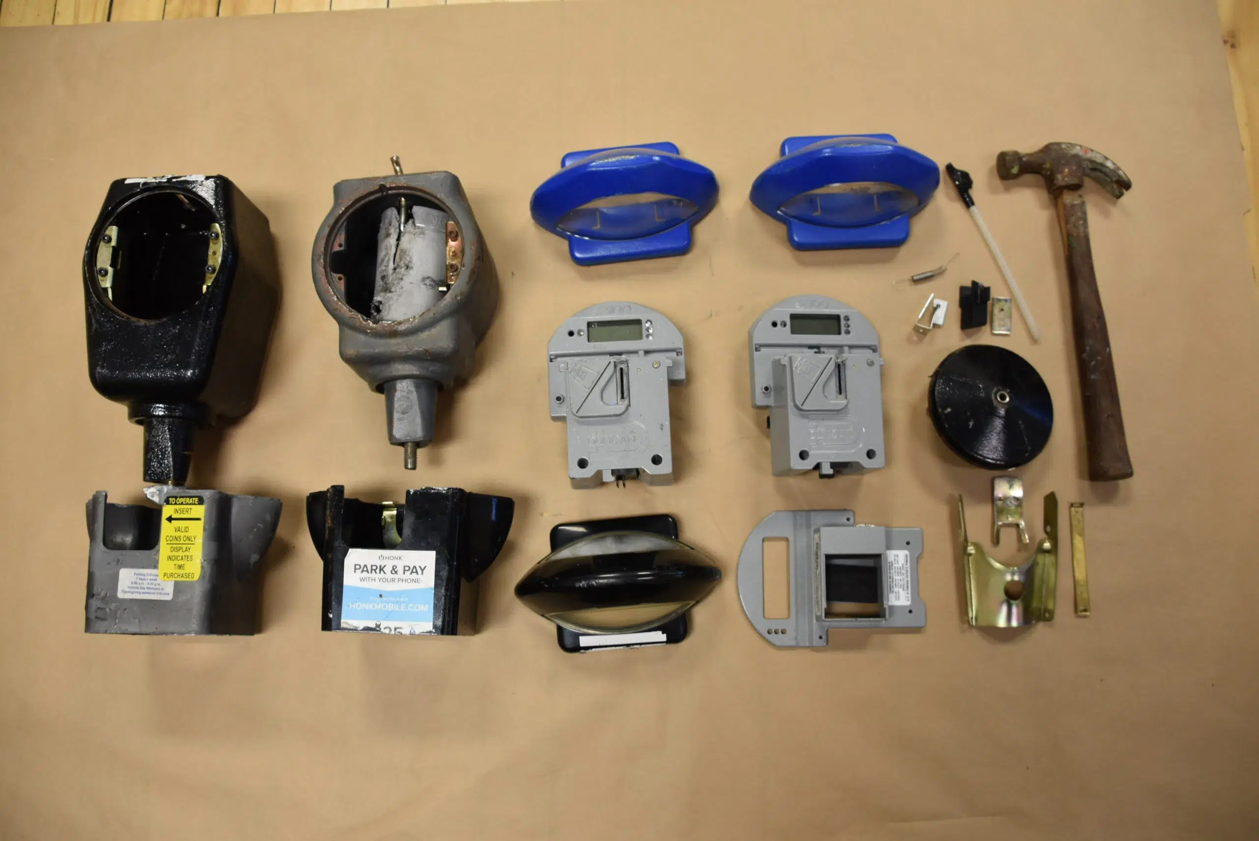 Parking meter pieces recovered in Cobourg arrest