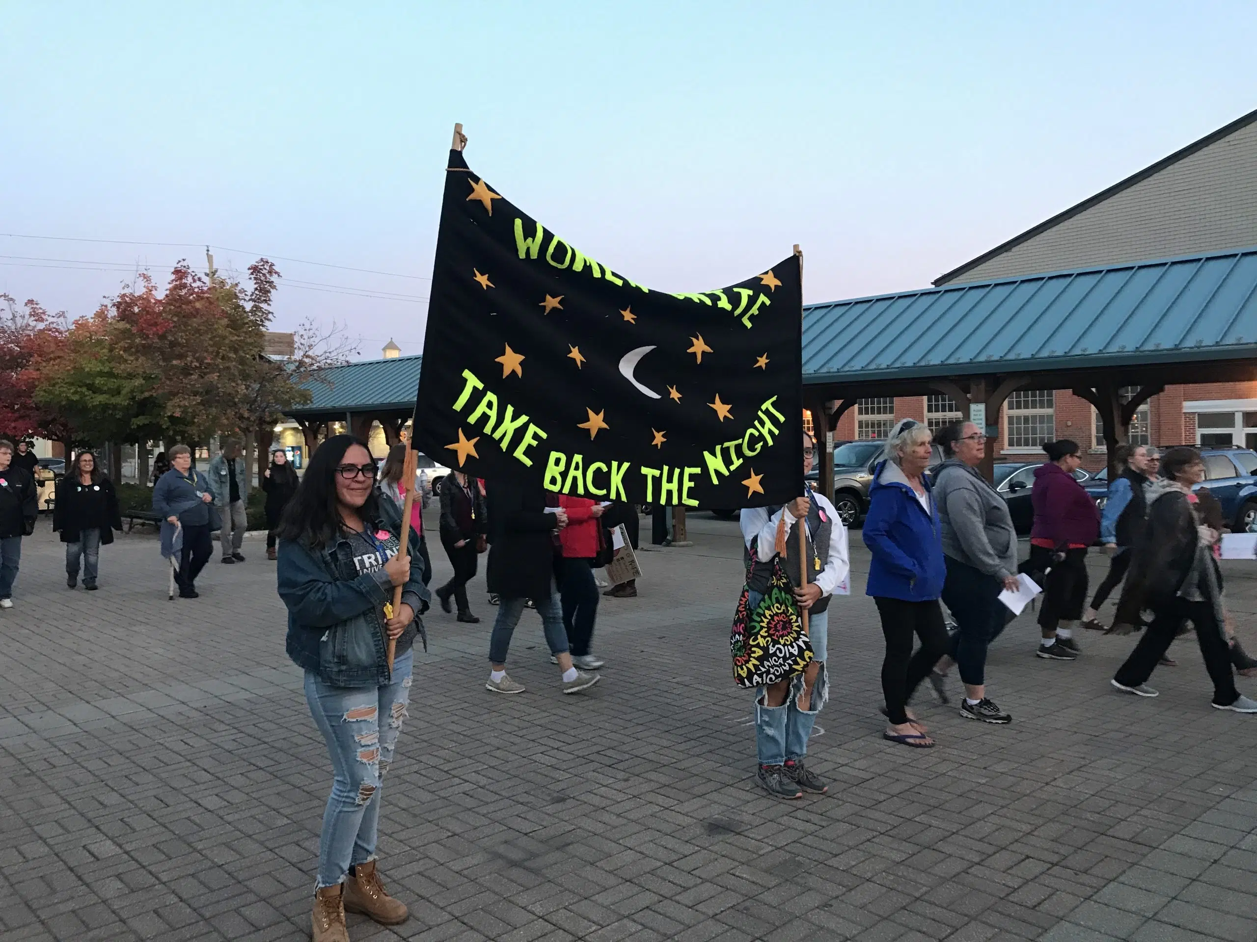 Women rallied to take back the night in Belleville 