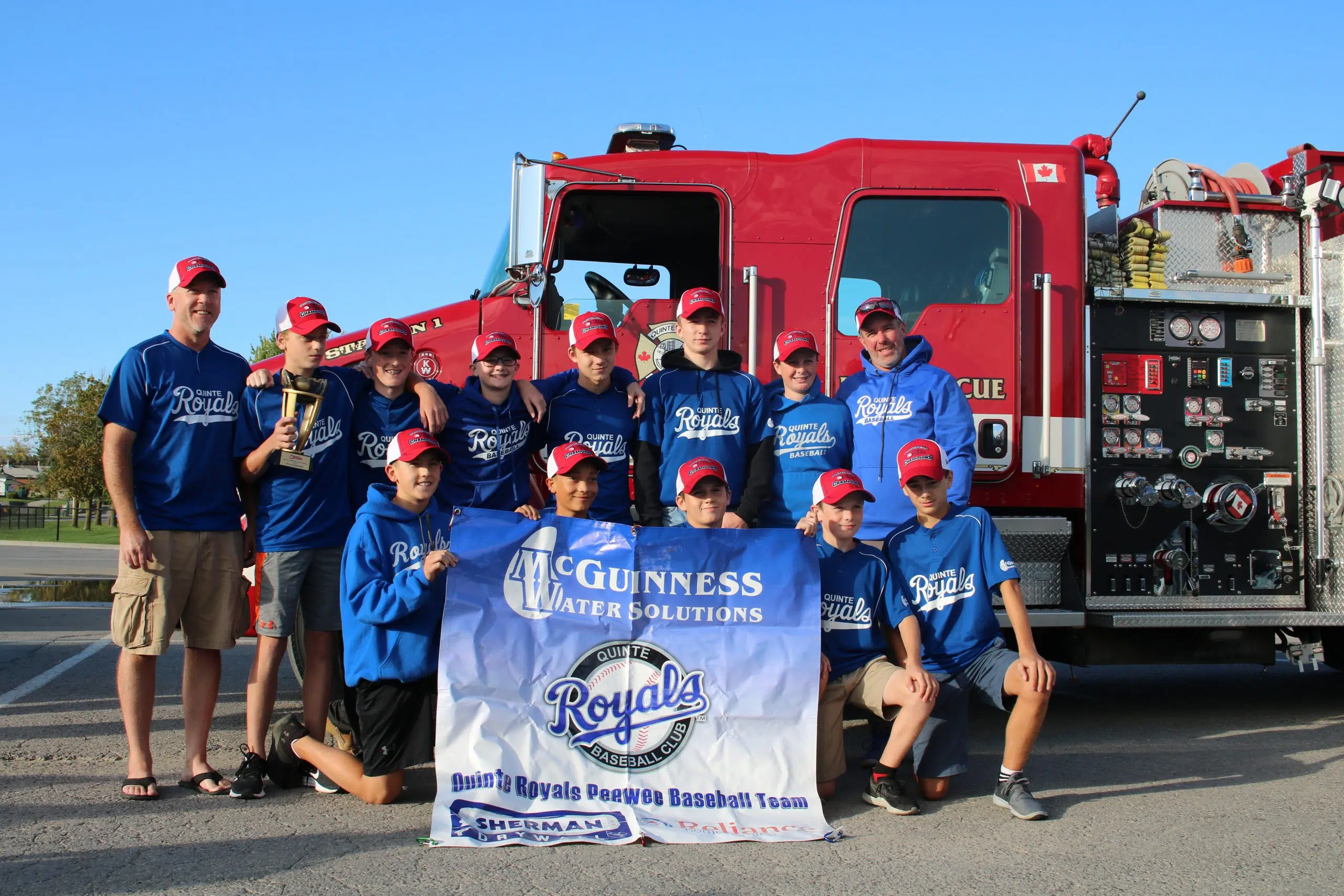 Peewee Royals celebrate provincial title with championship parade