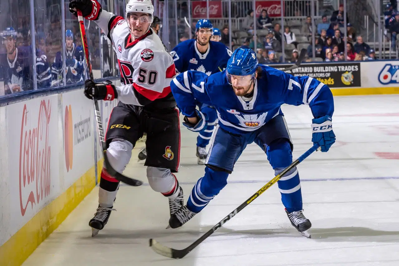 B-Sens stopped by Marlies in season opener