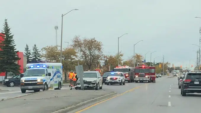 Crash near Quinte Mall